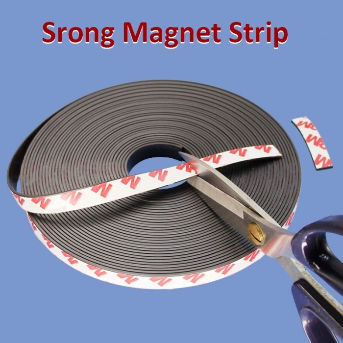 

Magnet Lakban Sticker 10MM Magnetic Strong Tape Self Adhesive 1 Meter
