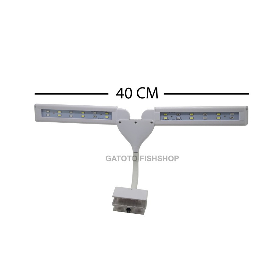 Lampu Jepit Aqura ASP-LED-702 New Design 6W 20-40cm