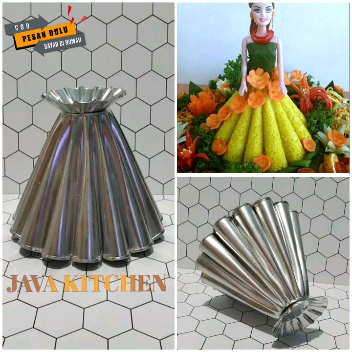 Loyang rok barbie Loyang bentuk rok barbie Cetakan tumpeng rok barbie Termurah