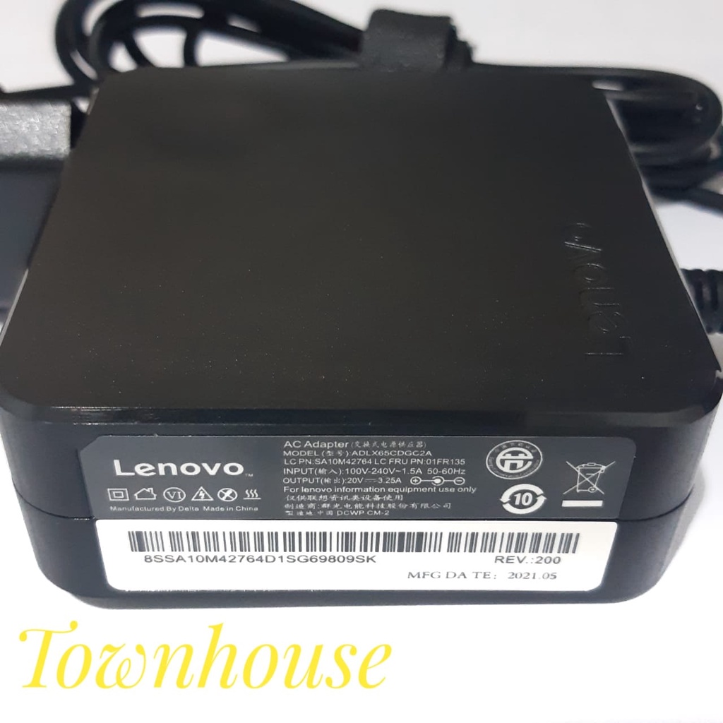 Charger Adaptor LENOVO Ideapad IdeaPad 120s 120 130 130s 310 320 330 330s 3 5 510 520 530s 710s 310-15ABR 310-15IKB 320-15ABR 320-15IAP 330-15ARR 330-15IGM20V 3,25 A 65W 4.0*1.7Mm