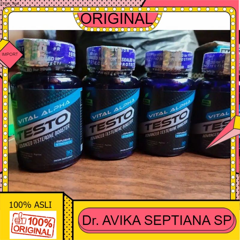 

100% ASLI Testo Vital Alpha Asli New Formula Suplemen Testo Alpha Original Herbal