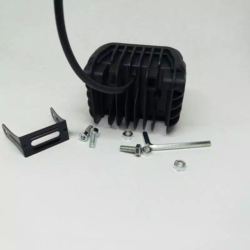Lampu Tembak Sorot LED CWL 6 Mata BESAR Plus LED Samping Kedip Flash