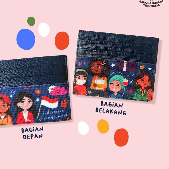 

♕ Card Case INDONESIAN STRONG WOMAN - Biru ✰