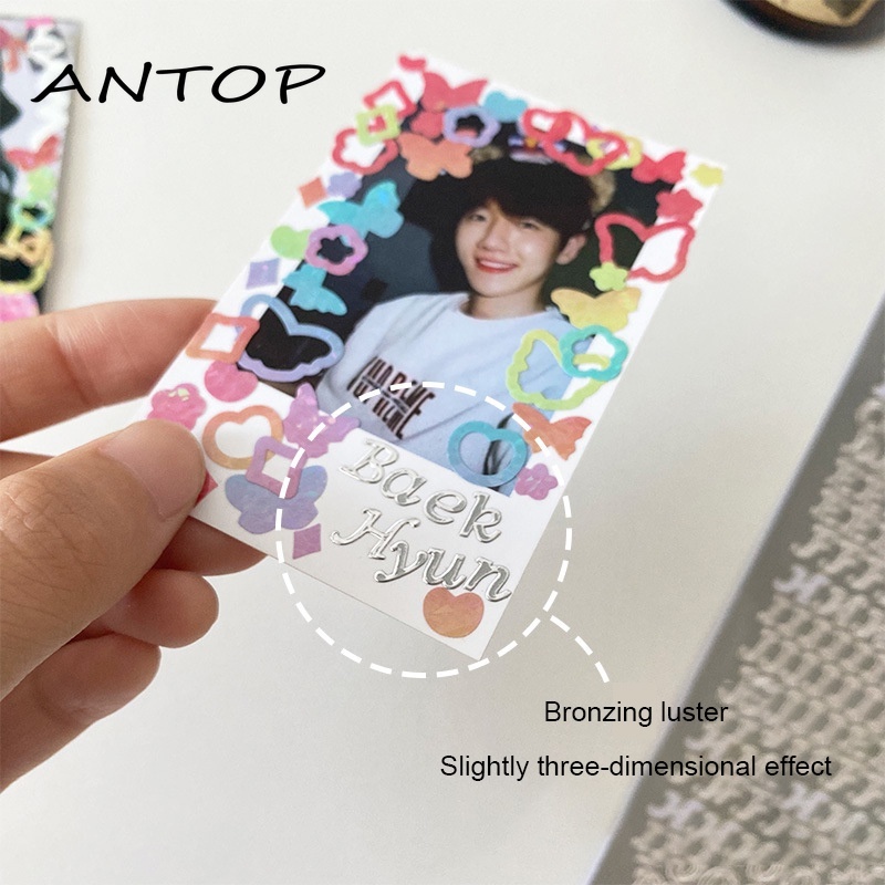 Diy Huruf Stiker Hot Stamping Dan Perak Huruf Stiker Bahasa Inggris Dekorasi ANTOP