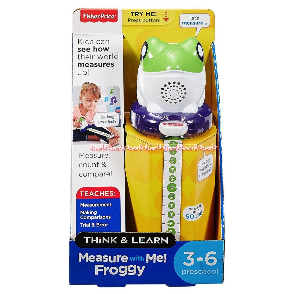 Fisher Price Measure With Me Froggy Alat Ukur Centimeter Lucu Belajar Tentang Pengukuran Untuk Anak