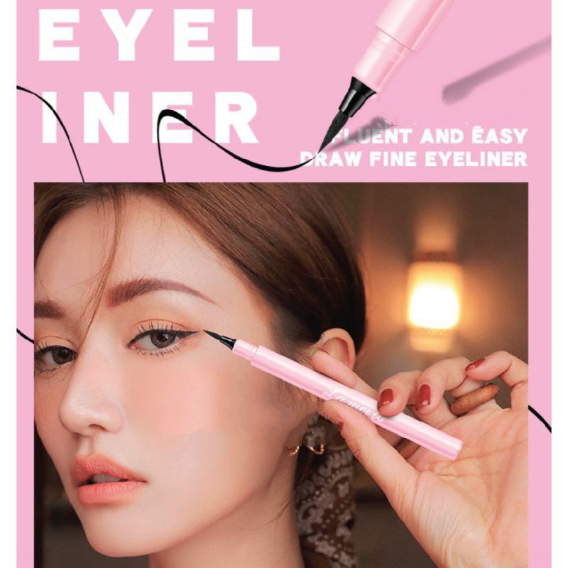 EYELINER PEN TINTA ANTI AIR / EYELINER SPIDOL WATERPROOF LAMEILA PINK