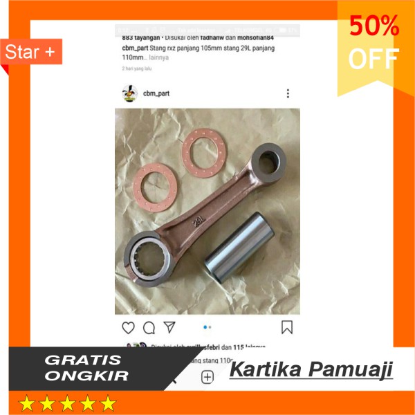 stang seher 29L persamaan vespa ato  yamaha 125 z panjang 110 bisa amplikasi long stroke