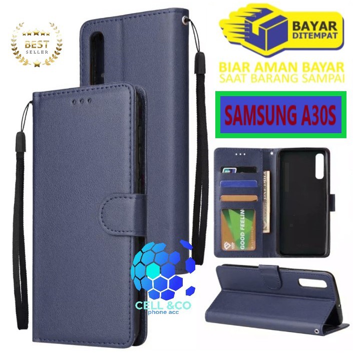 Flip cover SAMSUNG A30S Flip case buka tutup kesing hp casing flip case leather wallet