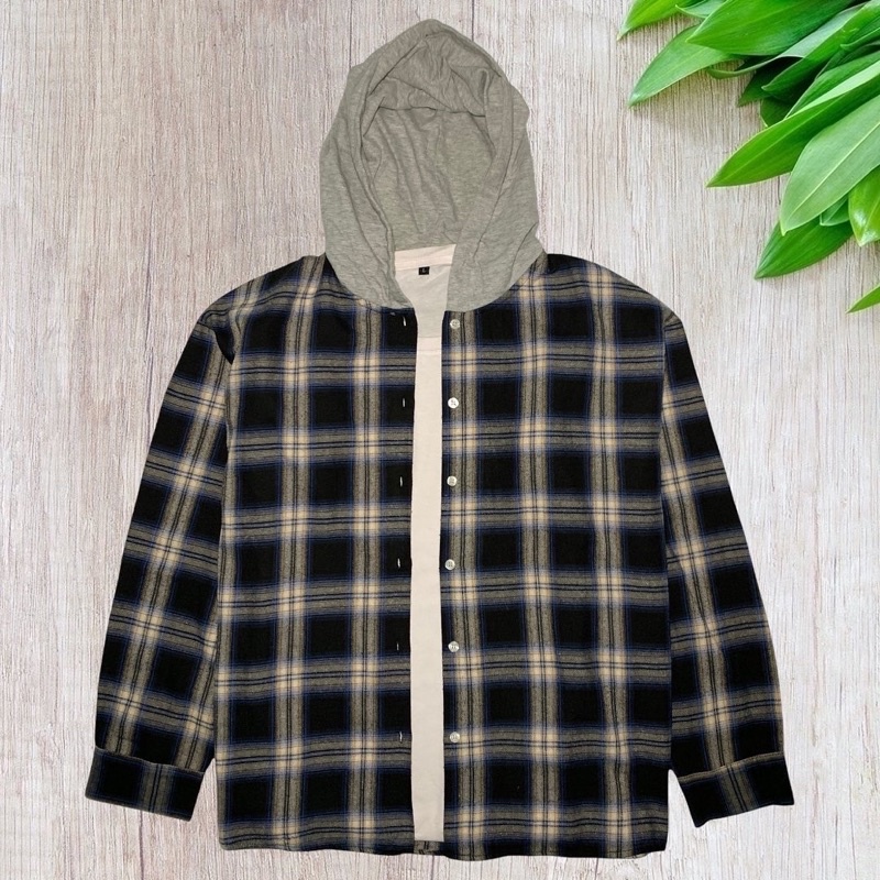 COMME CA Flannel Hoodie