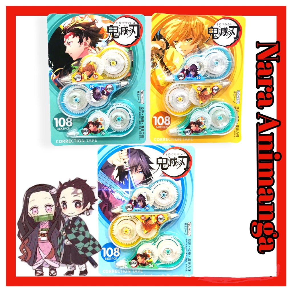 

Nara Animanga Correction Tipe X Roll Anime Kimetsu No Yaiba Tanjiro Zenitsu Giyu