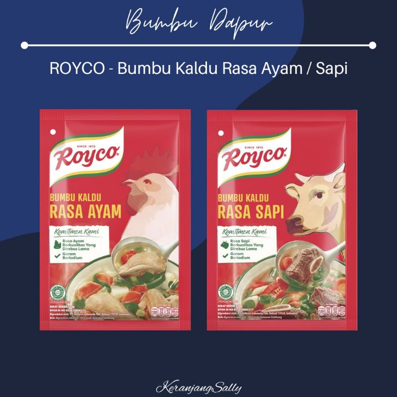

[6sachet x 8gr] ROYCO Bumbu Kaldu 8gr rasa Ayam atau sapi | bumbuvian bumbu dapur