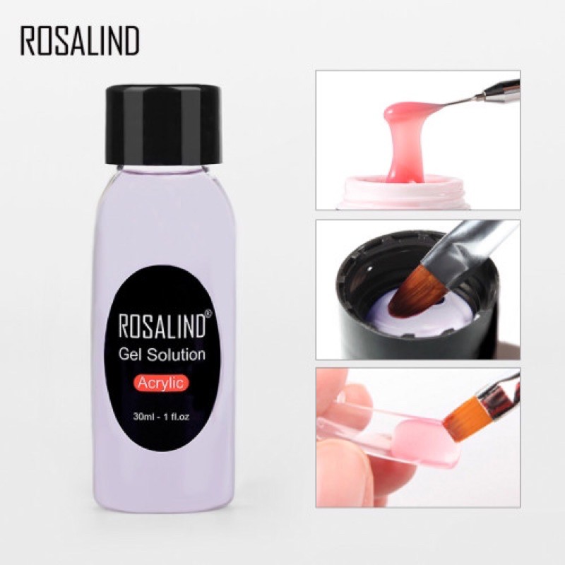 ROSALIND GEL SOLUTION ANTI SLIP POLYGEL WATER POLY GEL ACRYLIC / CAIRAN POLYGEL NAIL EXTENSION