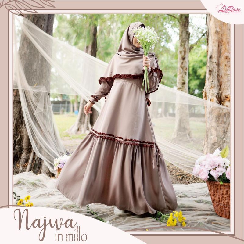 [PO] Najwa Gamis Set By Larose moslem