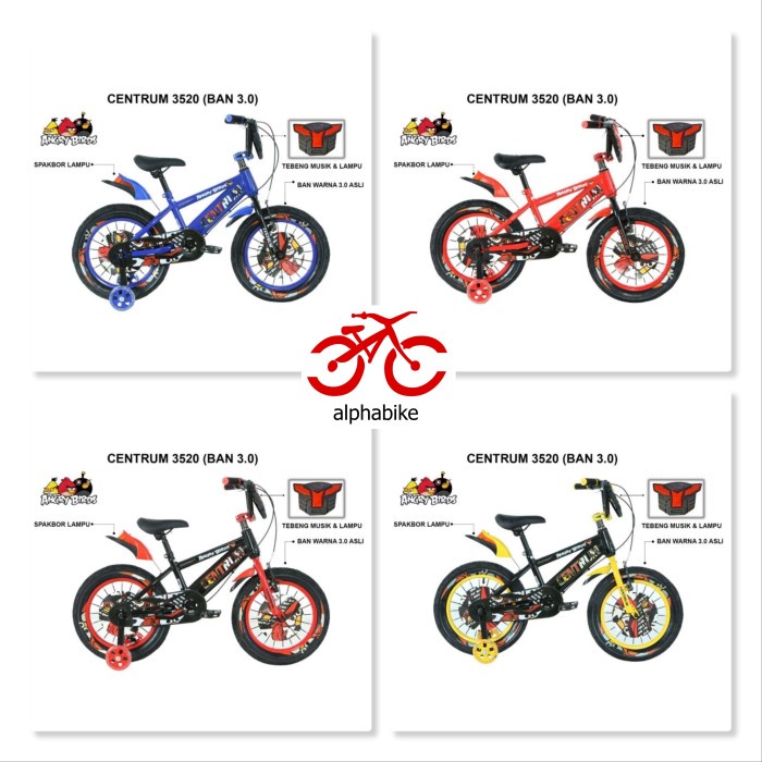 SEPEDA BMX 18 CENTRUM ANGRY BIRD 3520-3 (BAN 3.0)