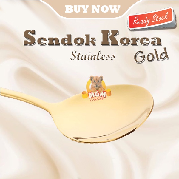 Gold SUJEO sendok makan emas korea Gold dinner Spoon korean