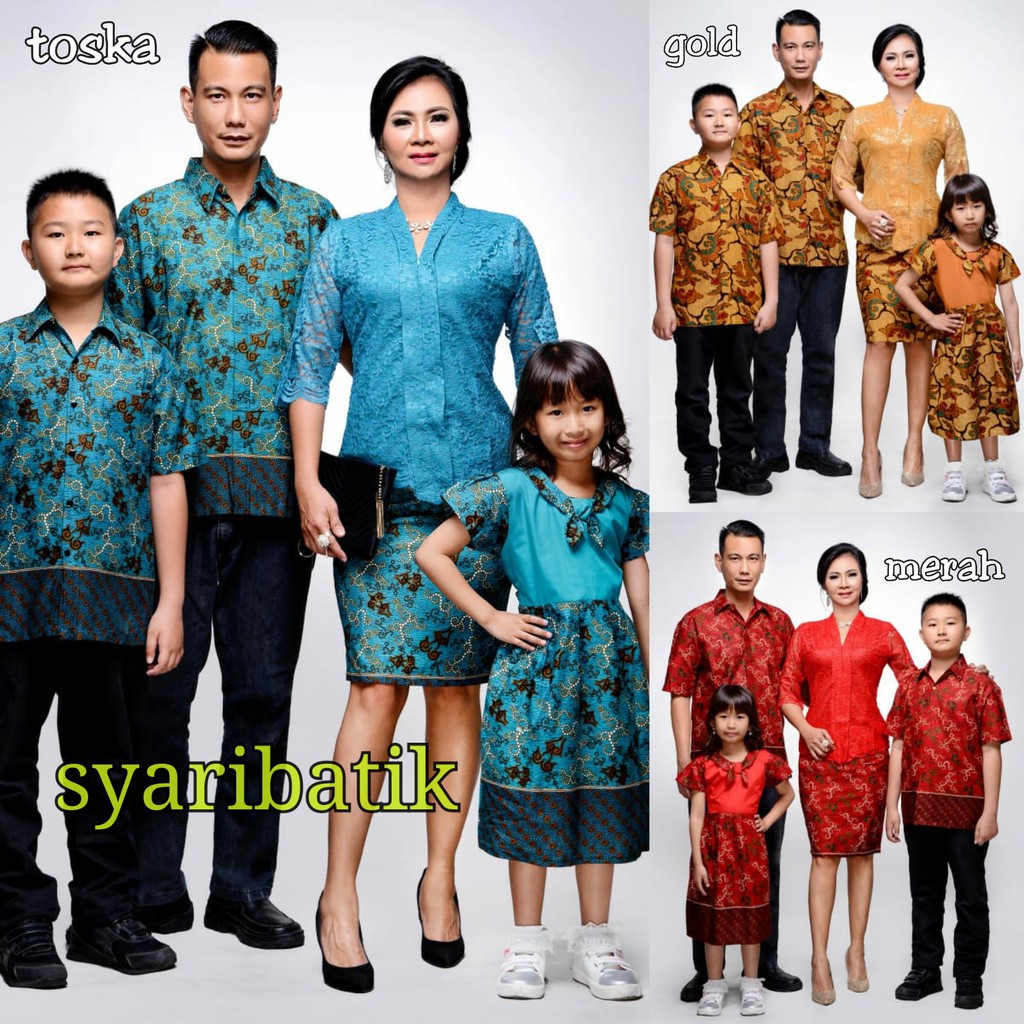 SYARIBATIK BATIK FAMILY/KELUARGA ROK N BLUS ROSITA BROKAT