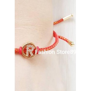 ◙ Gelang tali inisial/ gelang charm tali / gelang inisal nama tali titanium import / gelang serut ta