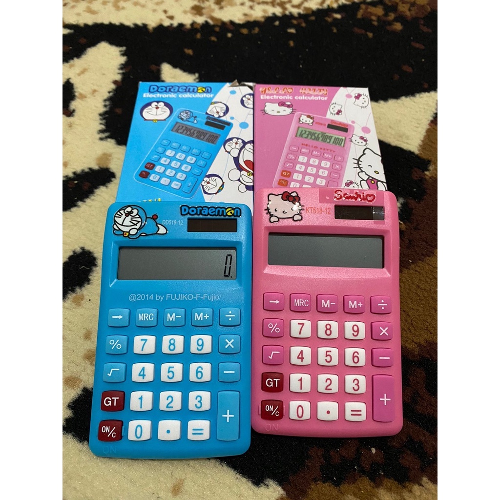 

Kalkulator Karakter Doraemon & Hello Kitty Ukuran Mini