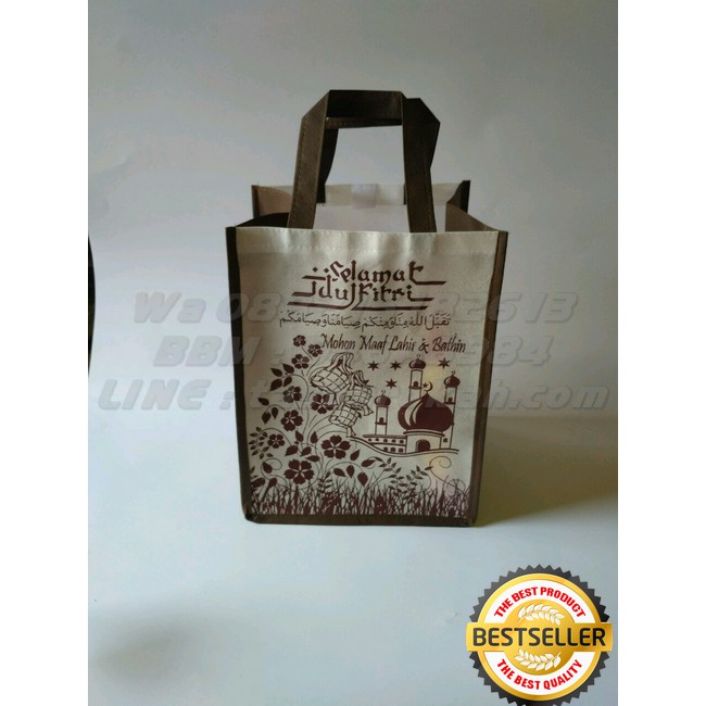 

Tas Bingkisan Lebaran Idul Fitri COKLAT Uk P 20cm L 20cm T 30cm