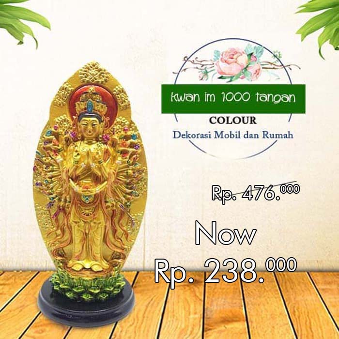 Dekorasi Mobil dan Rumah Dewi Kwan Im 1000 Tangan Colour (DU04)⁣