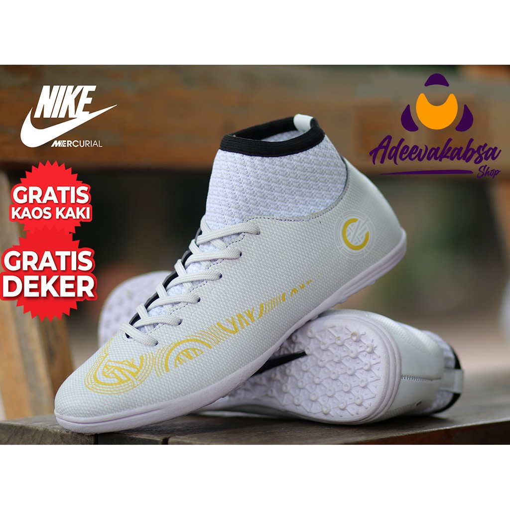 Sepatu Futsal Nike Boots Terbaru Cr7 Mercurial Tiempo Superfly Magenta Hypervenom Olahraga Soccer