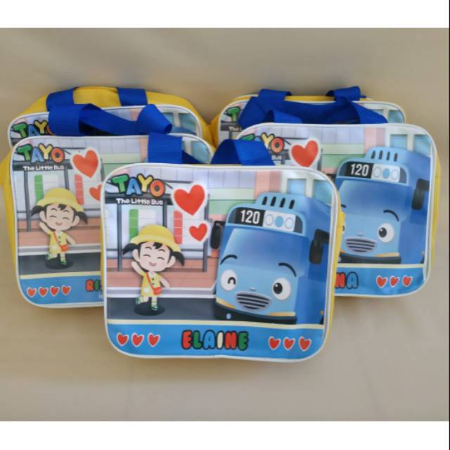 

souvenir ultah tenteng custom design