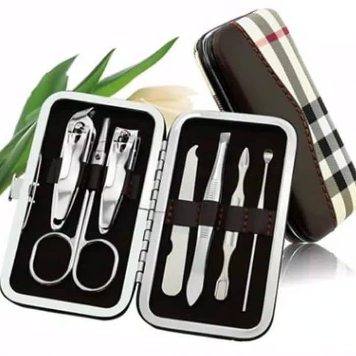 Manicure Pedicure Set 7IN1 dan 4IN1 Dompet Paket Pembersih Kuku Pinset Gunting Lancip Korek telinga Kuping