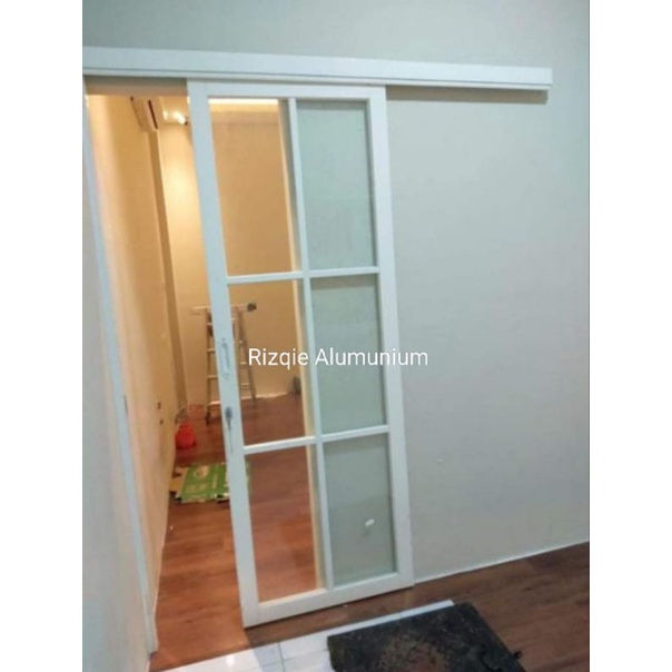 Pintu Kamar Aluminium/Pintu Sleding Aluminium Kaca