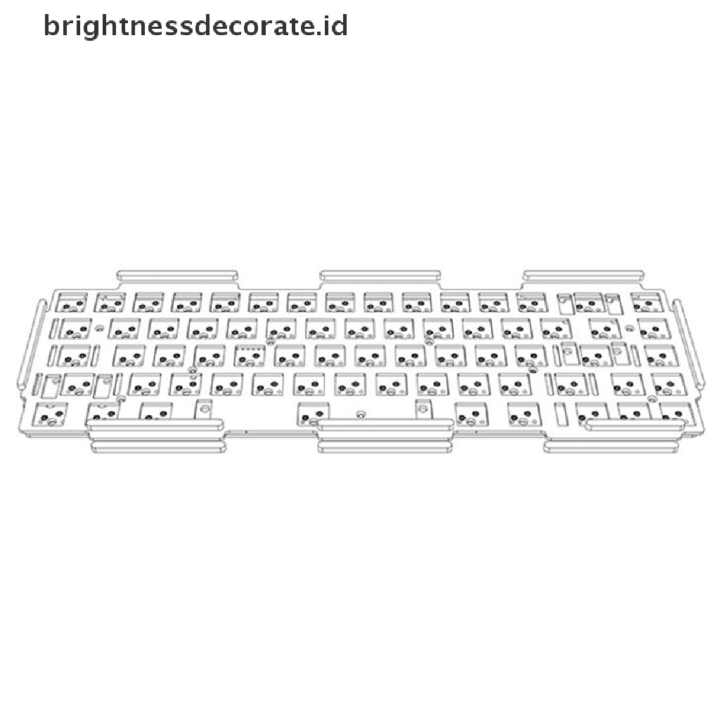 (Birth) D65 Gasket Foam D65 Bahan Katun Warna Silver Untuk Keyboard Mekanik