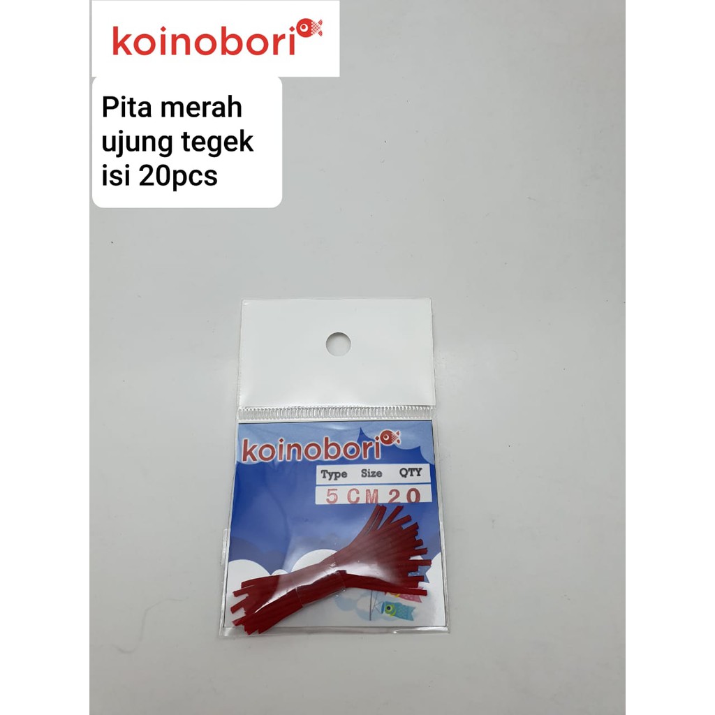 

Pita Merah Koinobori Ujung Tegek 5 Cm Isi 20 pcs Original Murah