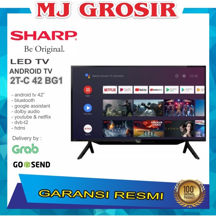 Diskon Murah Promo Led Tv Sharp 42" 2T-C42Bg1I 42 Inch 42 Bg1 Hdmi Android Tv Cv