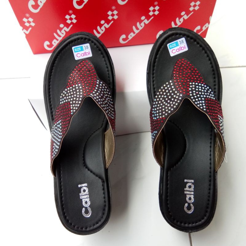 Sandal Wanita Wedges Japit LOS Kepang