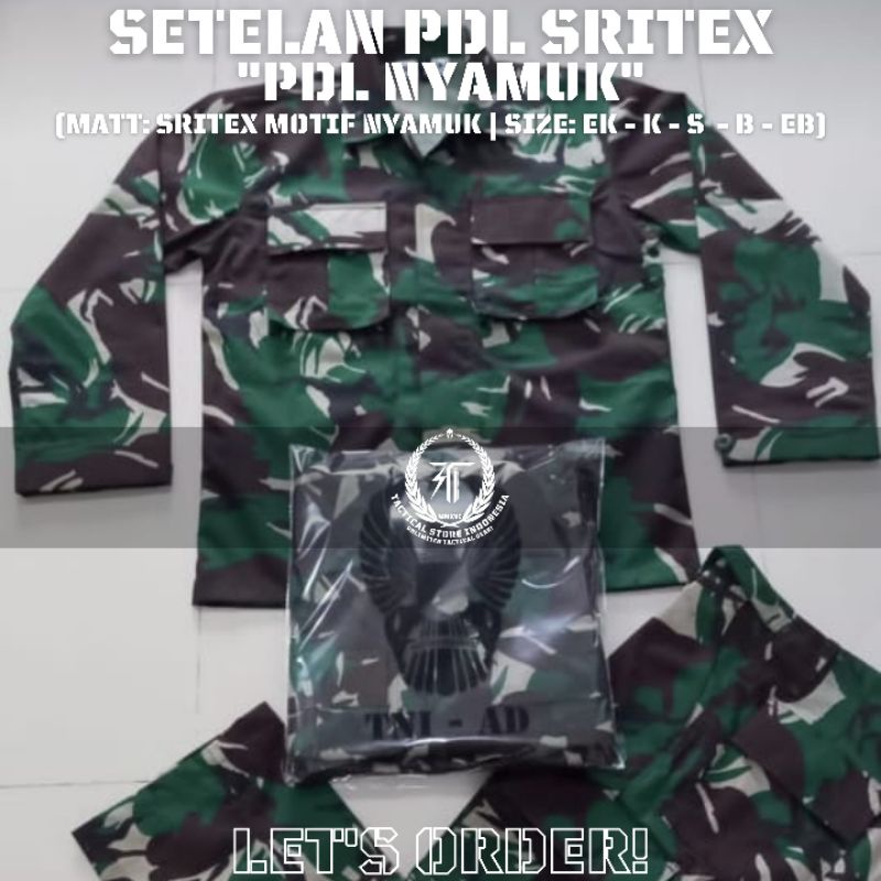 PROMO MURAH - SETELAN PDL SRITEX NYAMUK SPEK JATAH