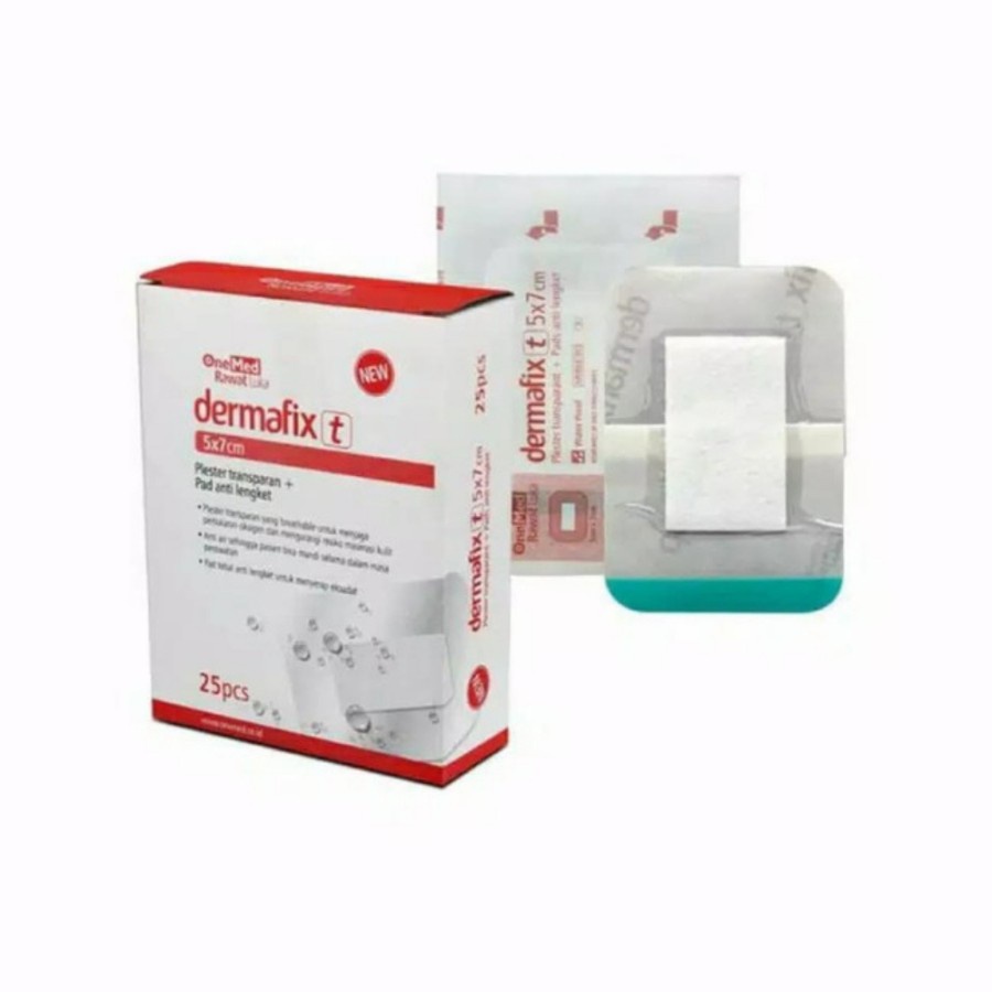 1 lembar - Dermafix 5x7 cm Plester transparan