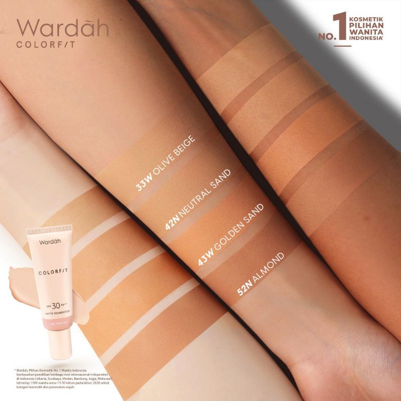 Wardah Colorfit Foundation SPF 30 PA+++