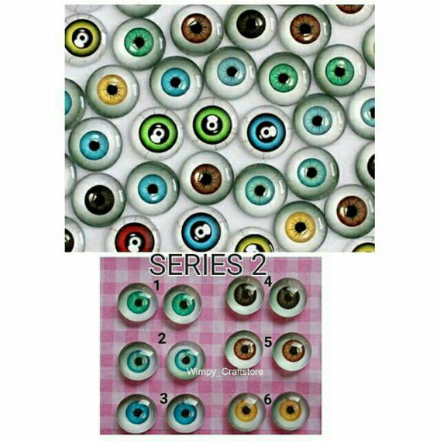 Eye chip S2 bola mata figure mata BJD mata boneka bahan clay craft bahan aksesoris bahan scrapbook