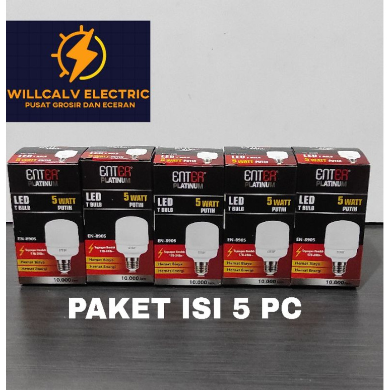 PAKET ISI 5PC LAMPU LED KAPSUL 5W 5 WATT CAHAYA PUTIH  / LAMPU LED KAPSUL 5W 5 WATT CAHAYA PUTIH