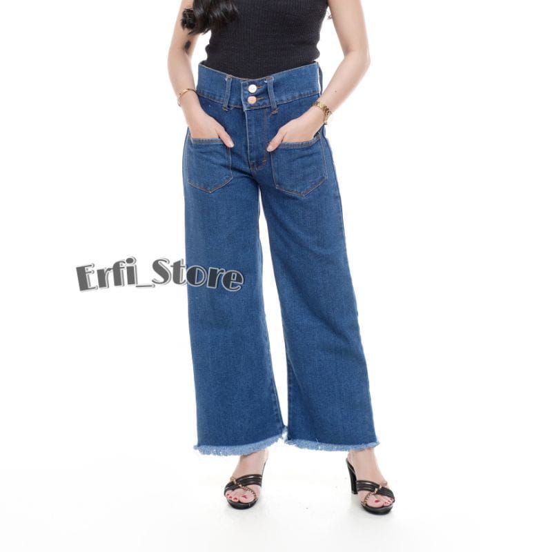 Celana Kulot Rawis 27 - 34 Celana Jeans Wanita