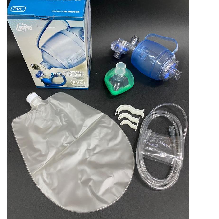 ● Ambu Bag PVC Resuscitator / AmbuBag PVC MPM Bayi,Anak,Dewasa GEA ✮