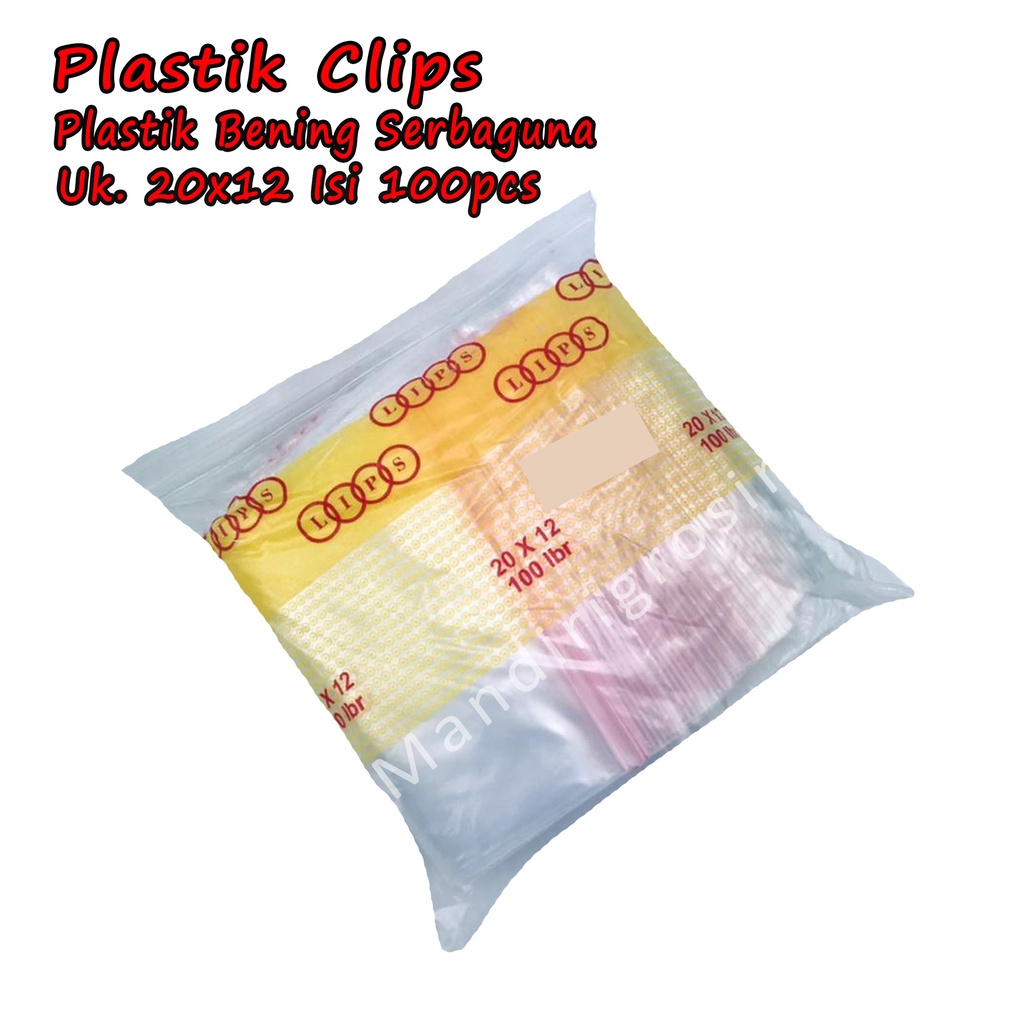 Plastik Serbaguna *Plastik Klip * Plastik uk.12x20 100pcs*