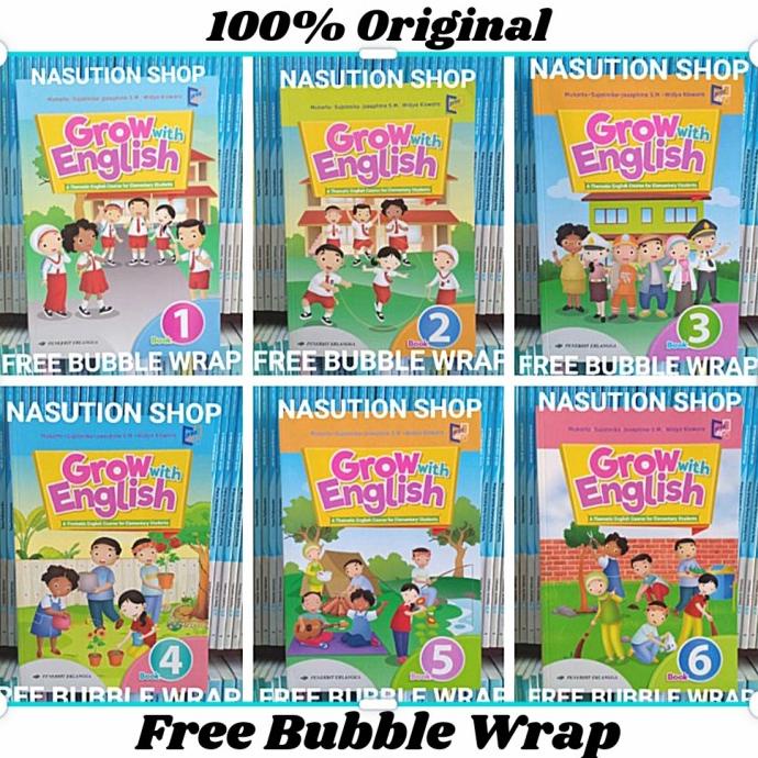 

Buku Grow With English Kelas 1 2 3 4 5 6 SD Erlangga Original - Book Star Seller Termurah