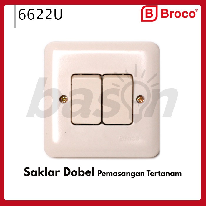 BROCO 6622U New Gee Double Switch - Saklar Seri