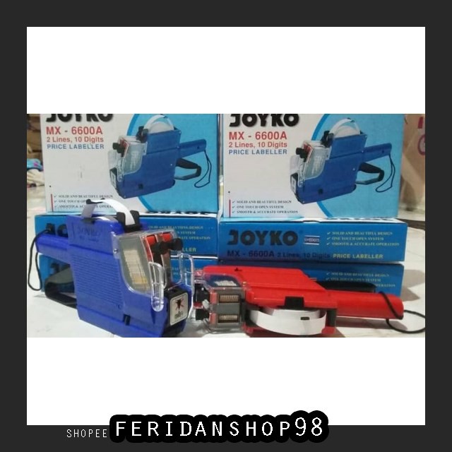 

FS1318 STIKER TEMBAKAN LABEL HARGA ATK JOYKO MX 6600A 2 LINE 10 DIGITS GROSIR TERMURAH BY FERIDANSHO