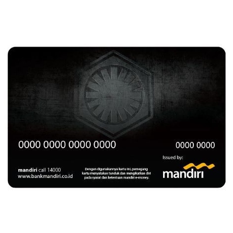 Mandiri eMONEY Star Wars - KYLO RAN ORI /Like eTOLL Tapcash Flazz or Brizzi