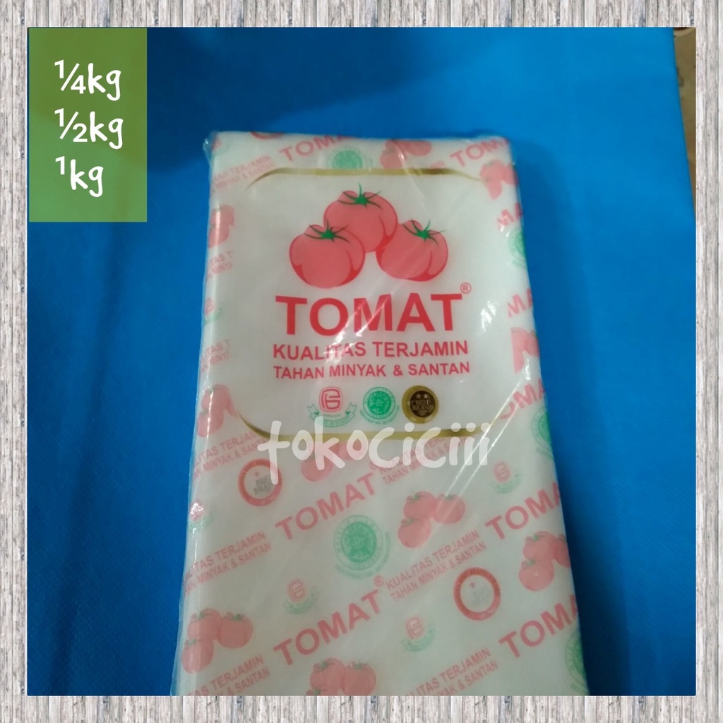 Plastik PE merk Tomat 1kg ½kg ¼kg / Plastik Bening Murah / Plastik Es Mambo / Plastik Es