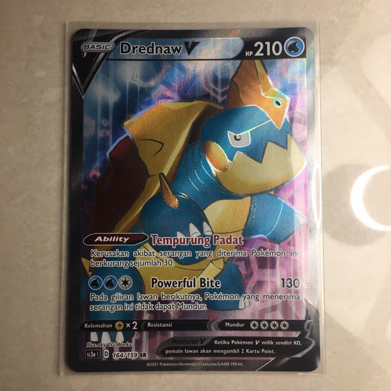 Kartu Pokemon,Drednaw V SR