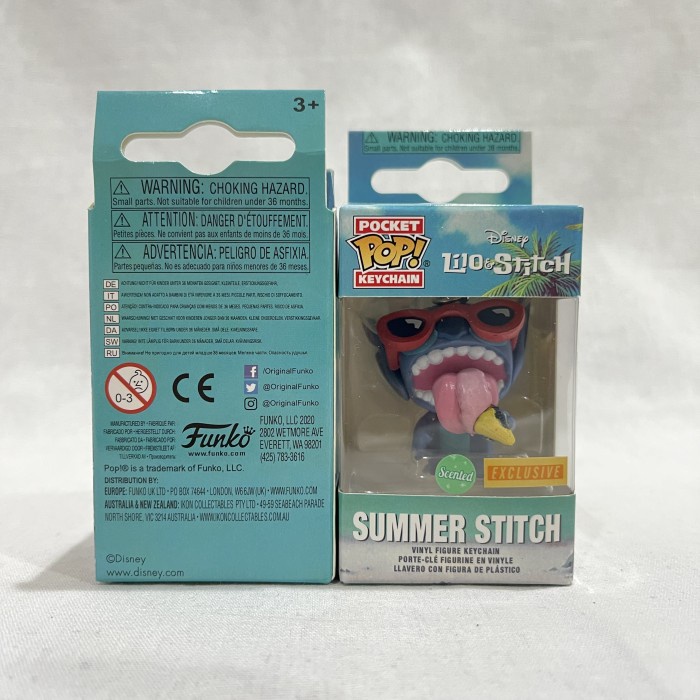 POCKET POP KEYCHAIN DISNEY SUMMER STITCH FUNKO