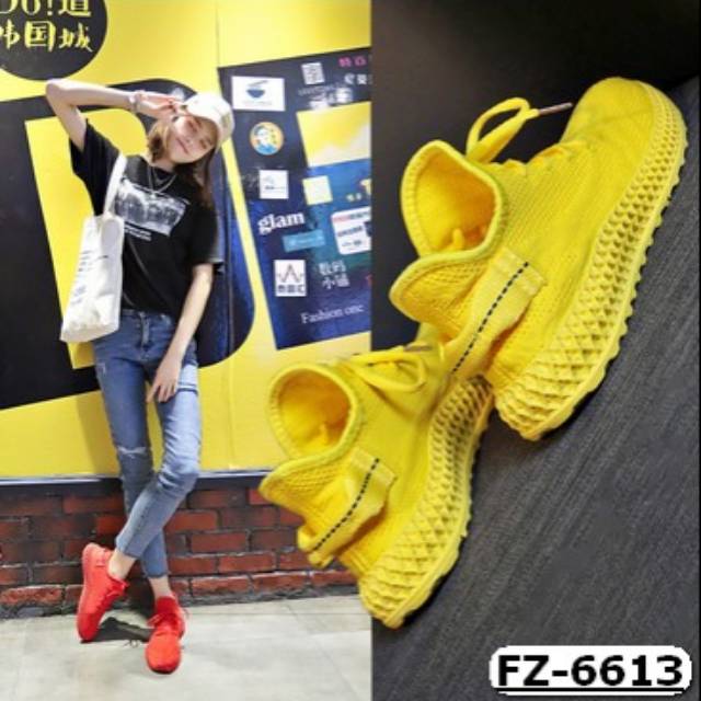 RESTOCK Adera Fly Knit Sneakers Shoes  FZ-6613 - PSB 3  (37)*