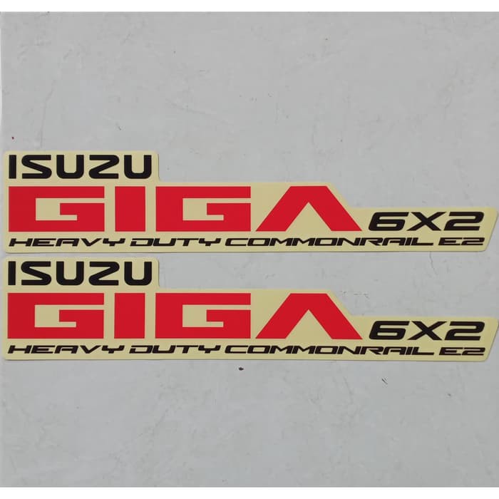 Striping Stiker Pintu Mobil Truk Isuzu GIGA 6 x 2 luwes