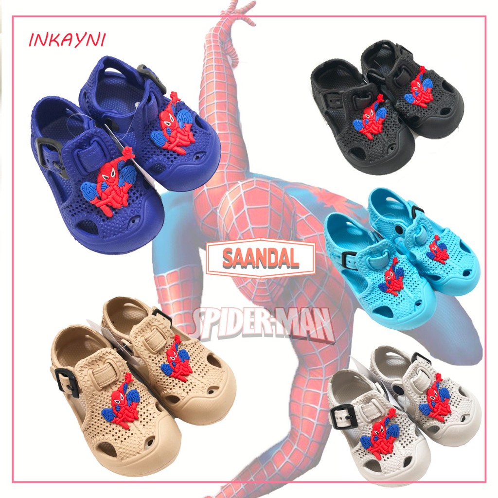 Sandal Baim Anak Balita Inkayni Spiderman Ukuran 18-23 Balita